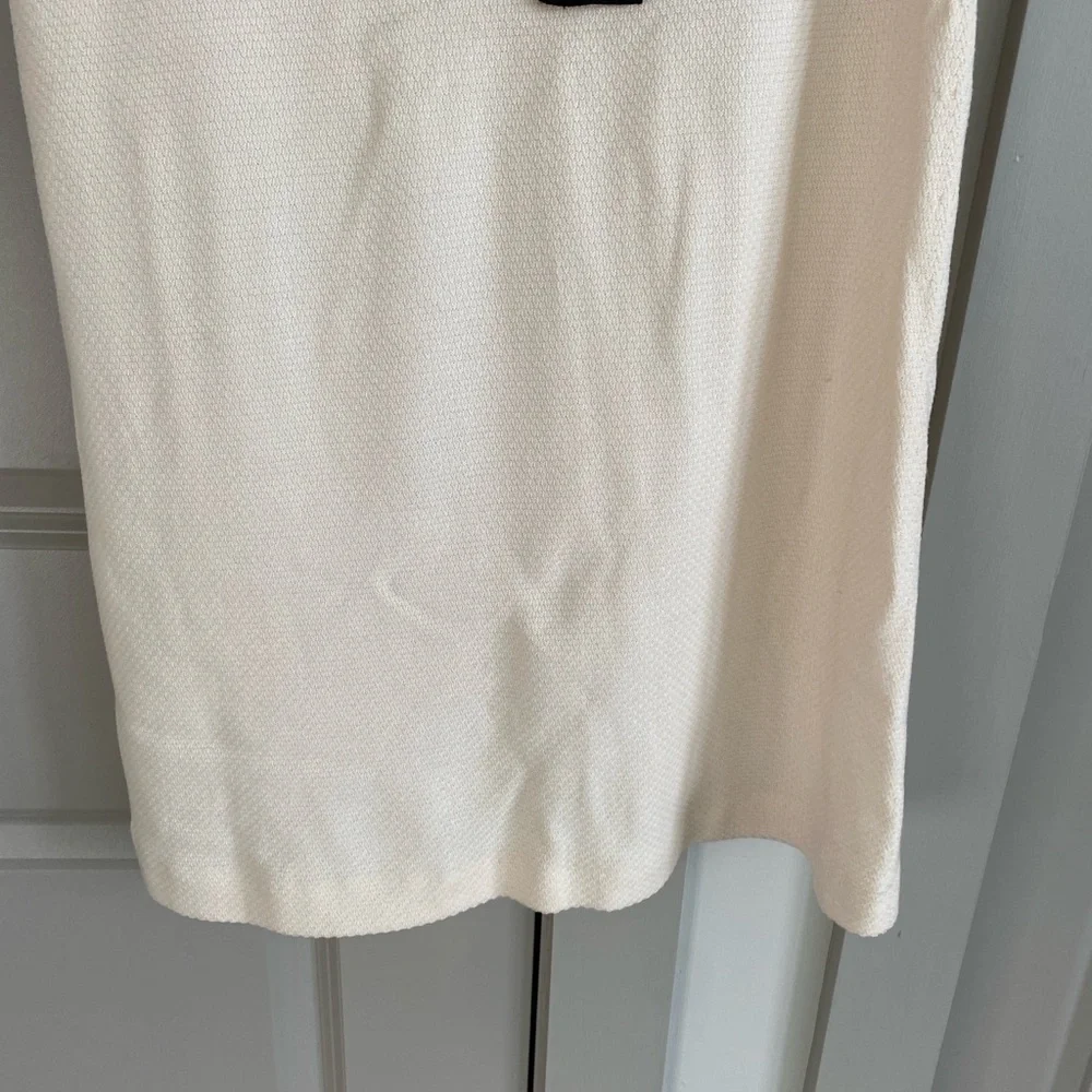 Chanel women vintage 2007 cream black knit dress size 40 $2999